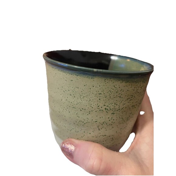 Sango Gold Dust Blue Brown Mug, Earthenware Mug, 12 Ounces Urban campfire mug - Picture 13 of 15